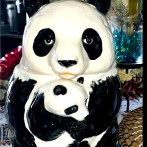 Vintage OMC Japan Panda Cookie Jar